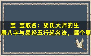 宝  宝取名：胡氏大师的生  辰八字与易经五行起名法，哪个更靠谱